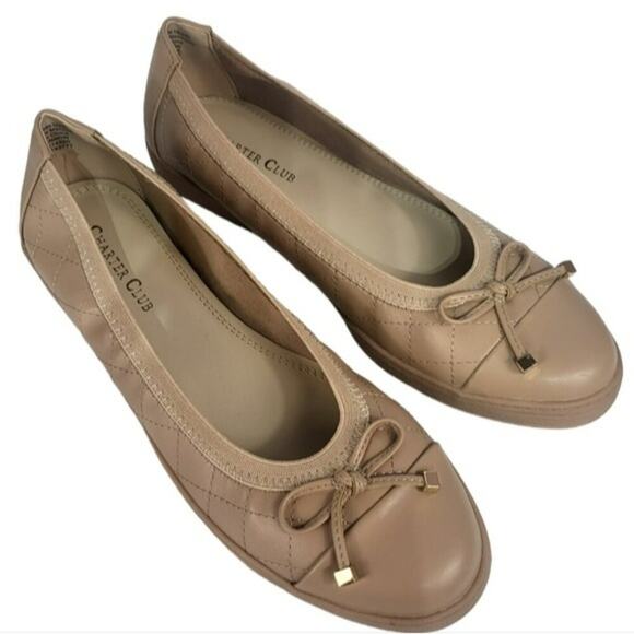 Charter Club Rennon Flats Nude 7.5 - Picture 3 of 4